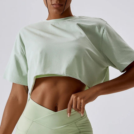 Luźny Sportowy Crop Top