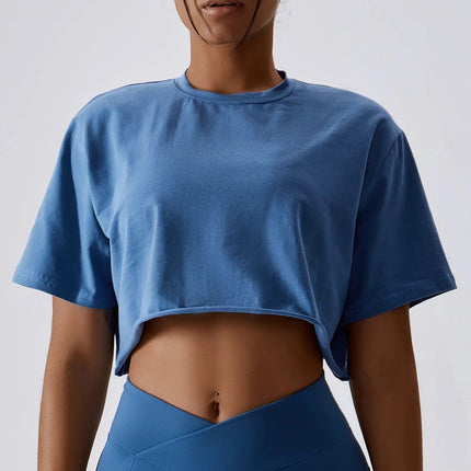 Luźny Sportowy Crop Top