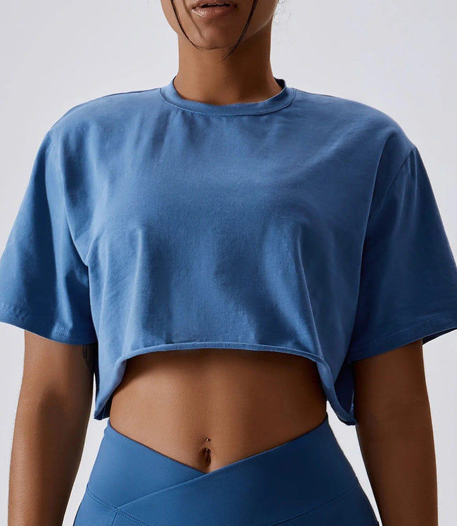 Luźny Sportowy Crop Top