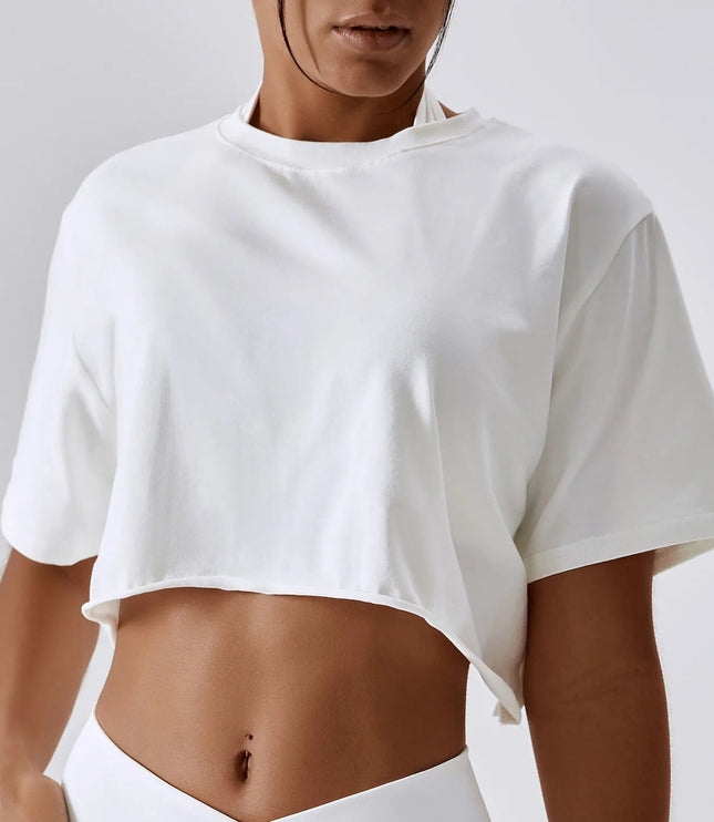 Luźny Sportowy Crop Top