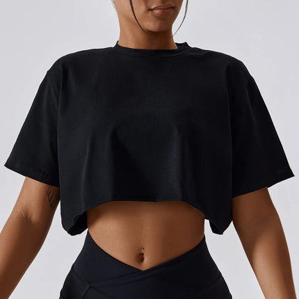 Luźny Sportowy Crop Top