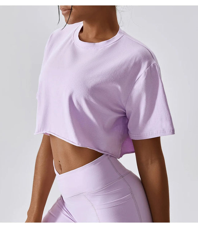 Luźny Sportowy Crop Top